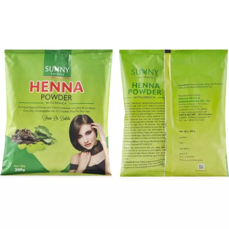 Bakson Sunny Arnica Henna Powder (200g)