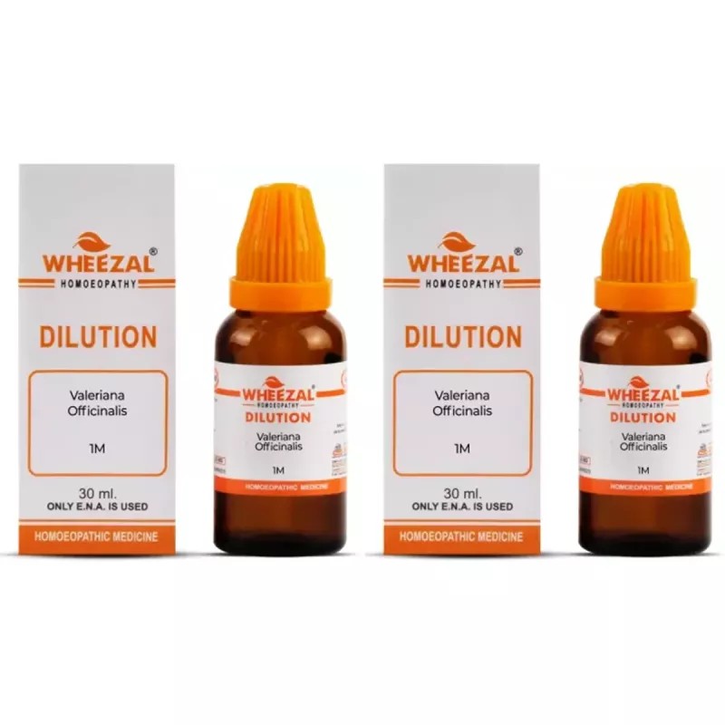 Wheezal Valeriana Officinalis 1M (1000 CH) (30ml, Pack of 2)