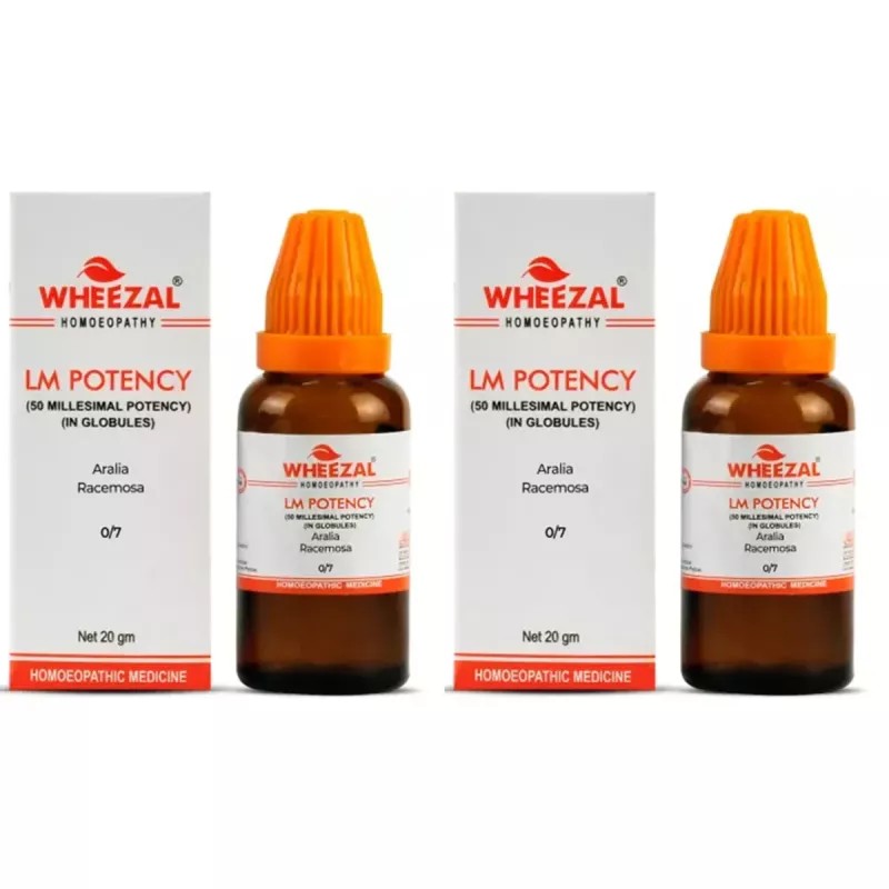 Wheezal Aralia Racemosa LM 0/7 (20g, Pack of 2)