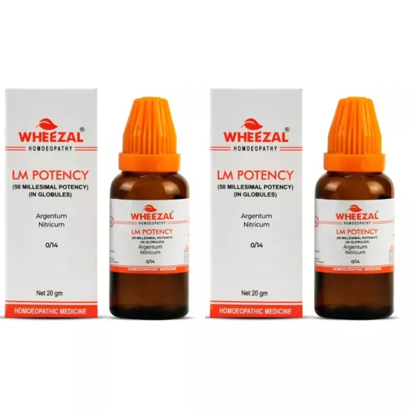 Wheezal Argentum Nitricum LM 0/14 (20g, Pack of 2)