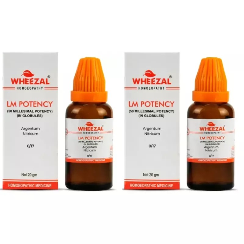Wheezal Argentum Nitricum LM 0/17 (20g, Pack of 2)