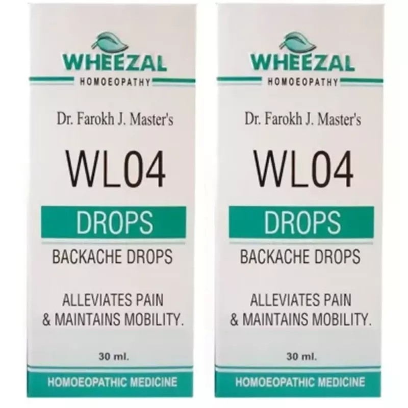 Wheezal WL-4 Backache Drops (30ml, Pack of 2)