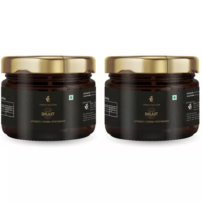 Mint Veda Shilajit Resin (20g, Pack of 2)