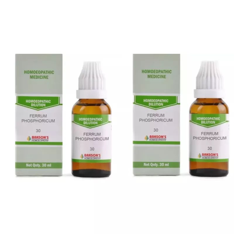 Bakson Ferrum Phosphoricum 30 CH (30ml, Pack of 2)
