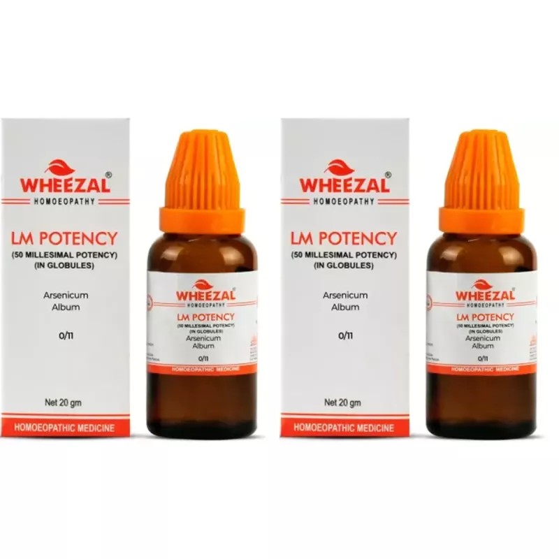Wheezal Arsenicum Album LM 0/11 (20g, Pack of 2)