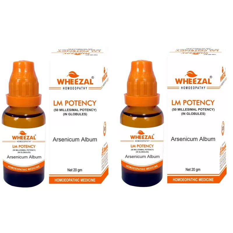 Wheezal Arsenicum Album LM 0/25 (20g, Pack of 2)