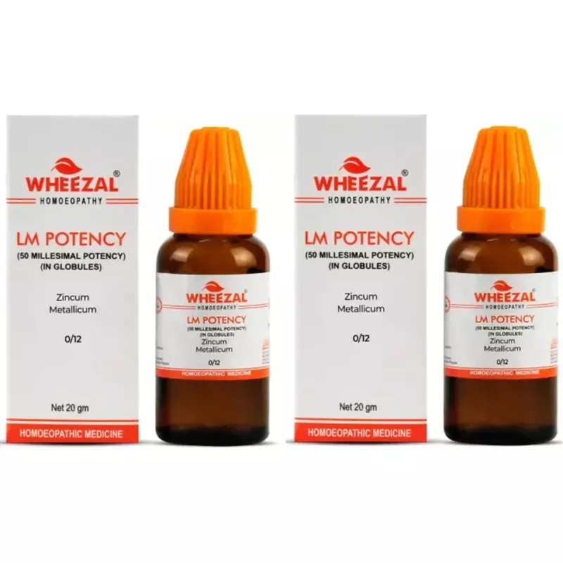 Wheezal Zincum Metallicum LM 0/12 (20g, Pack of 2)