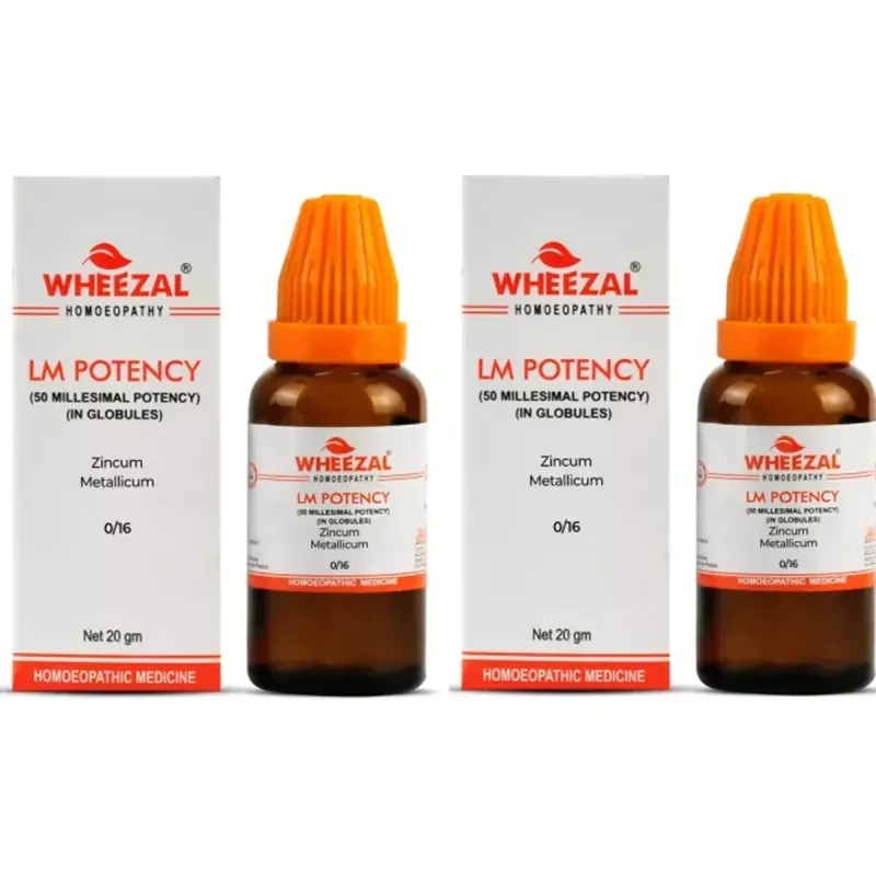 Wheezal Zincum Metallicum LM 0/16 (20g, Pack of 2)