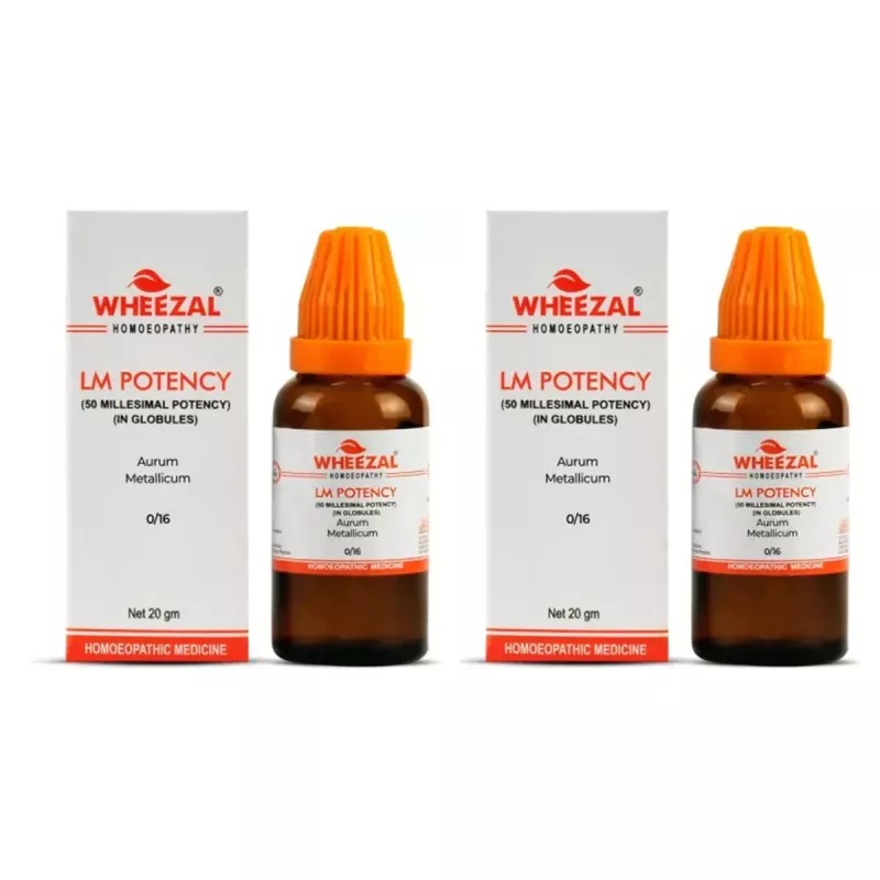 Wheezal Aurum Metallicum LM 0/16 (20g, Pack of 2)