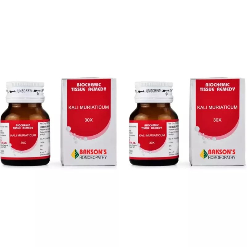Bakson Kali Muriaticum 30X (25g, Pack of 2)