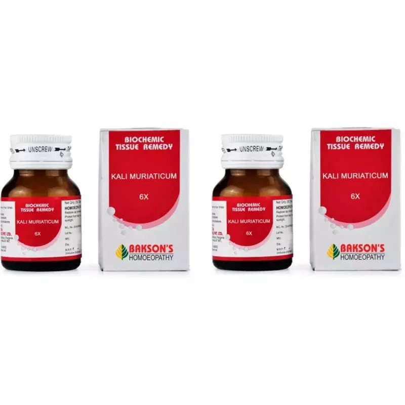 Bakson Kali Muriaticum 6X (25g, Pack of 2)