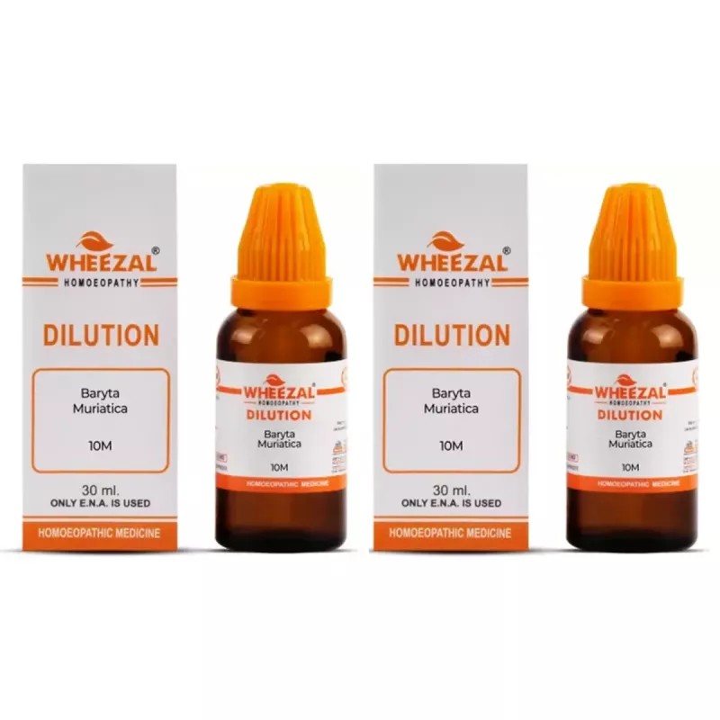 Wheezal Baryta Muriatica 10M CH (30ml, Pack of 2)