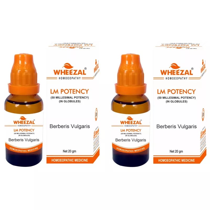 Wheezal Berberis Vulgaris LM 0/26 (20g, Pack of 2)