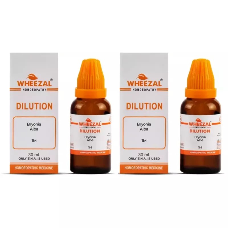 Wheezal Bryonia Alba 1M (1000 CH) (30ml, Pack of 2)