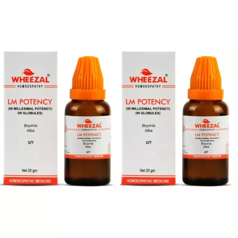Wheezal Bryonia Alba LM 0/7 (20g, Pack of 2)
