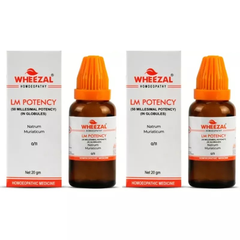 Wheezal Natrum Muriaticum LM 0/11 (20g, Pack of 2)