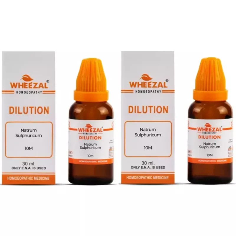 Wheezal Natrum Sulphuricum 10M CH (30ml, Pack of 2)