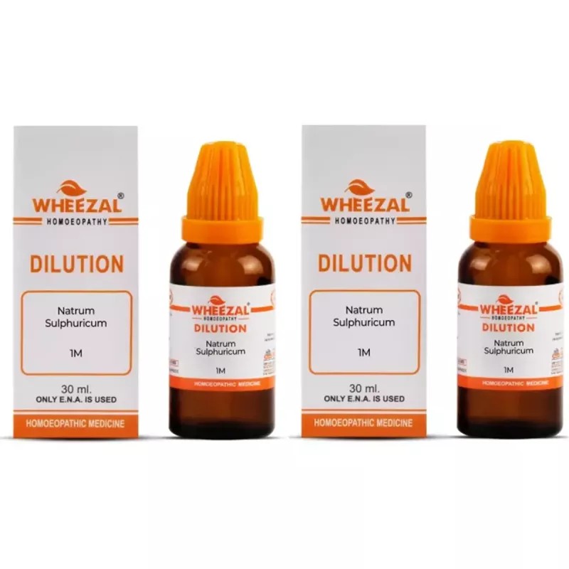 Wheezal Natrum Sulphuricum 1M (1000 CH) (30ml, Pack of 2)