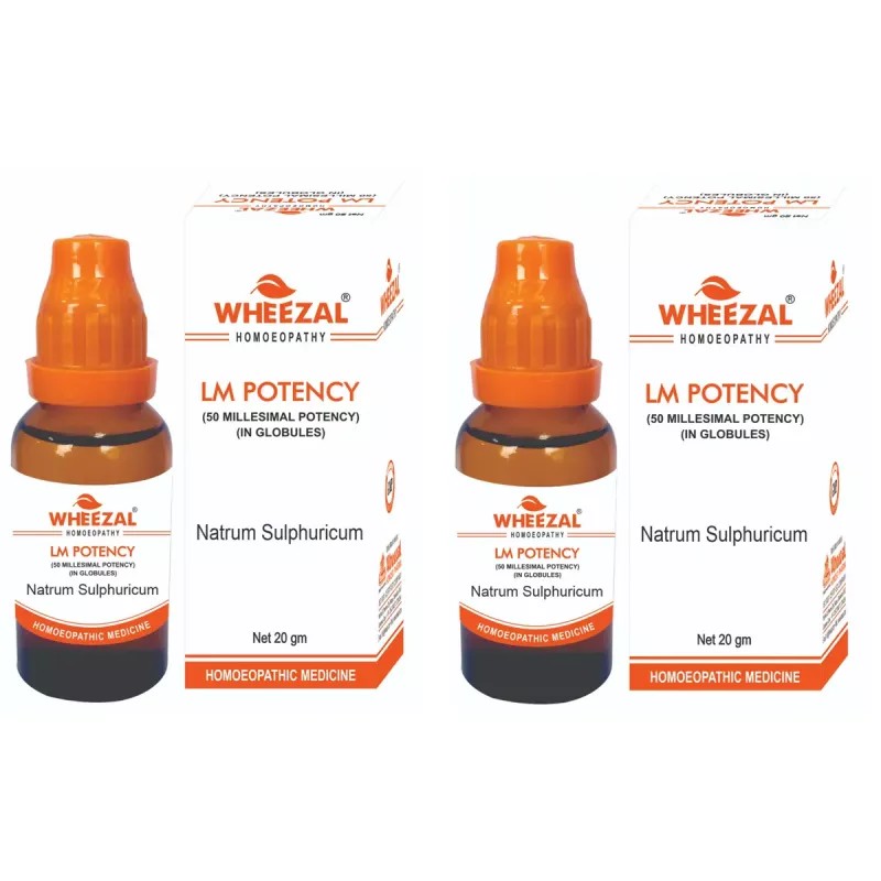 Wheezal Natrum Sulphuricum LM 0/30 (20g, Pack of 2)