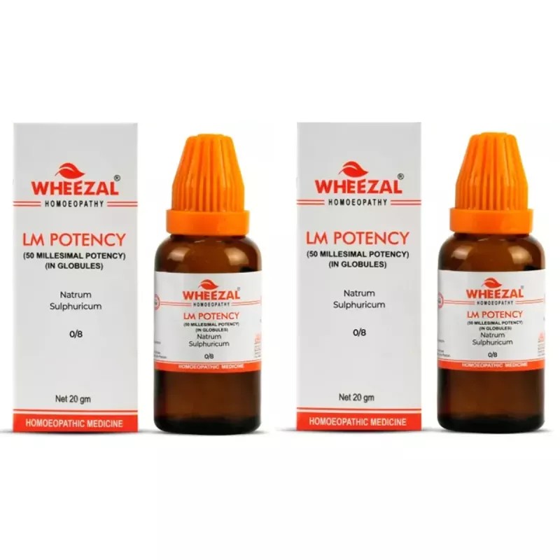 Wheezal Natrum Sulphuricum LM 0/8 (20g, Pack of 2)