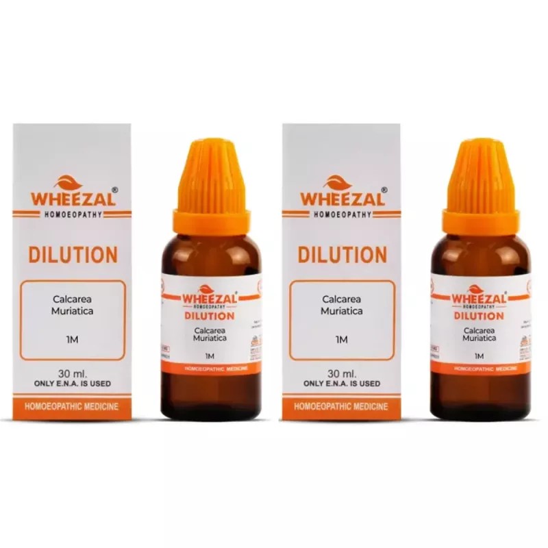 Wheezal Calcarea Muriatica 1M (1000 CH) (30ml, Pack of 2)