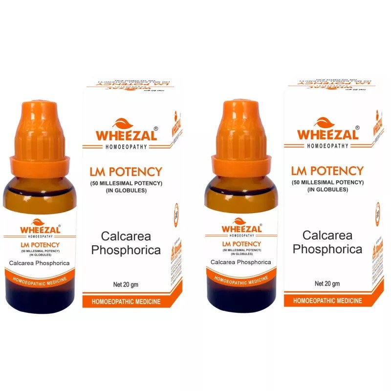 Wheezal Calcarea Phosphorica LM 0/29 (20g, Pack of 2)