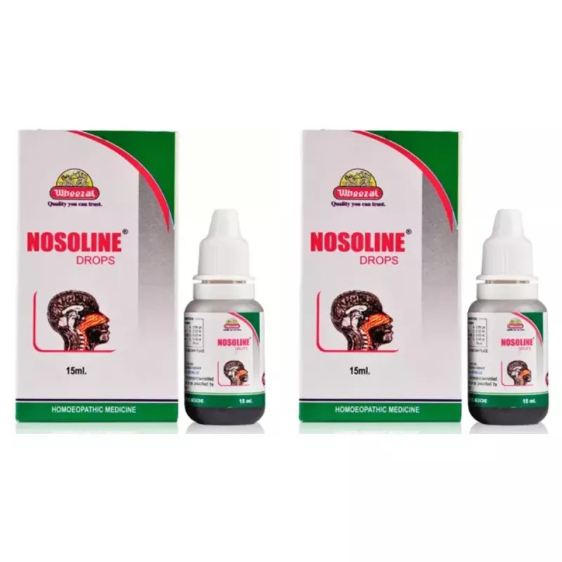 Wheezal Nosoline Drops (15ml, Pack of 2)