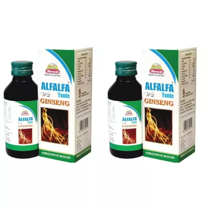 Wheezal Alfalfa With Ginseng (450ml, Pack of 2)