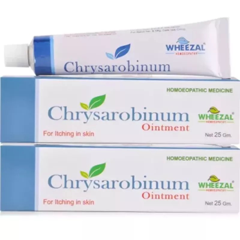 Wheezal Chrysarobinum Ointment (25g, Pack of 2)