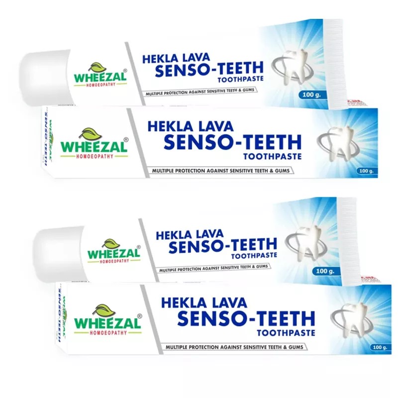 Wheezal Hekla Lava Senso Teeth Toothpaste (100g, Pack of 2)