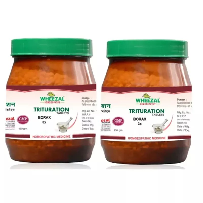 Wheezal Borax 3X (450g, Pack of 2)