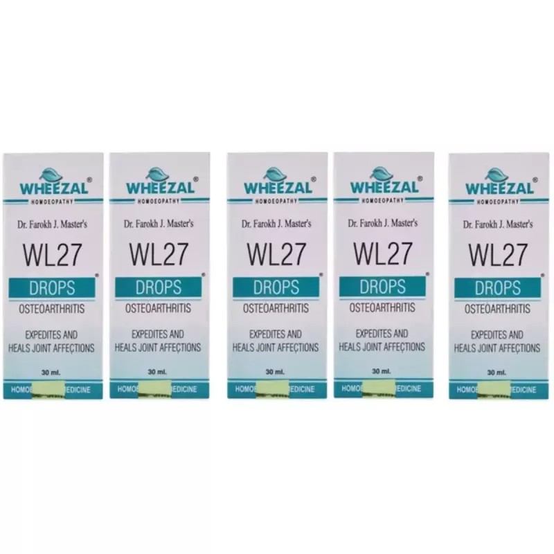 Wheezal WL-27 Osteorthritis Drops (30ml, Pack of 5)