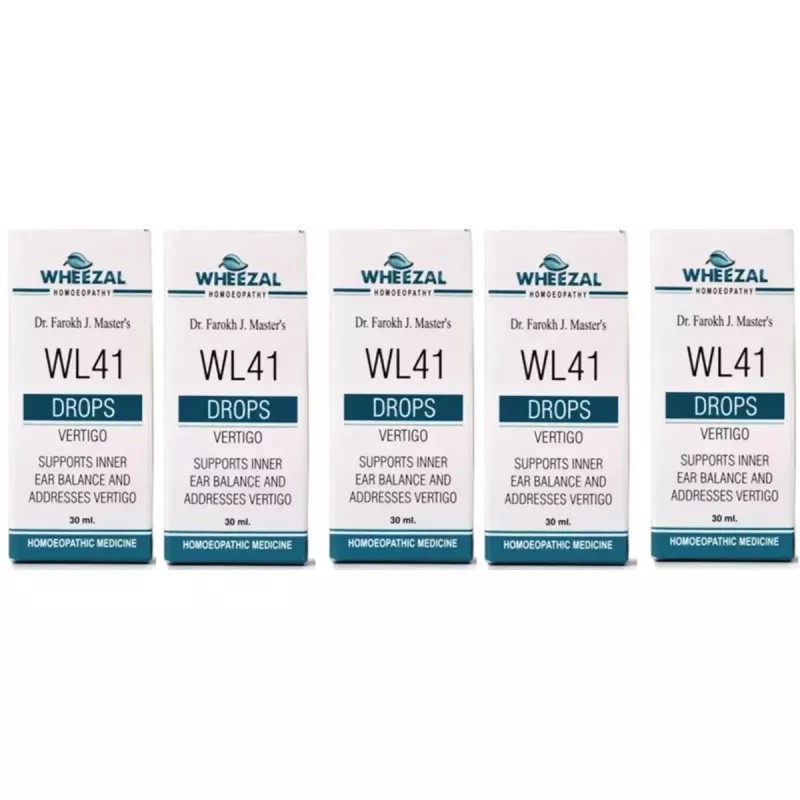 Wheezal WL-41 Vertigo Drops (30ml, Pack of 5)