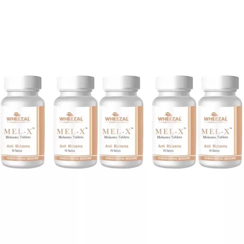 Wheezal Mel-X Melasma Tablets (75tab, Pack of 5)