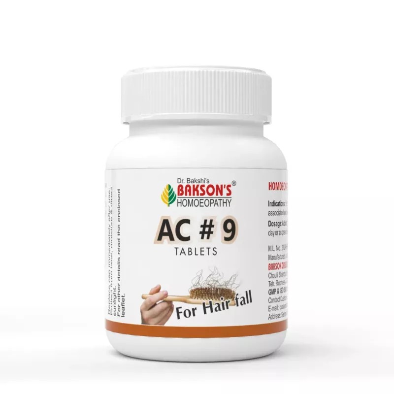 Bakson AC 9 Tablets (Hair Falling) (75tab)