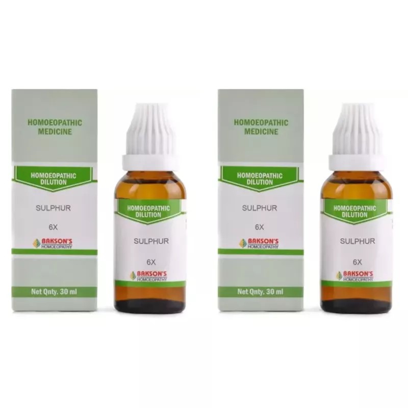 Bakson Sulphur 6X (30ml, Pack of 2)