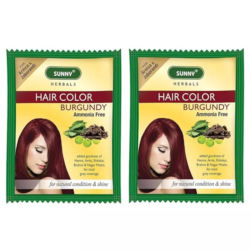 Bakson Sunny Hair Color (Burgundy) (20g, Pack of 2)