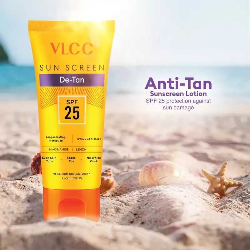 VLCC Anti Tan Sun Screen Lotion - Spf 25 Pa+ Buy 1 Get 1 Free (150ml Each) (1Pack)
