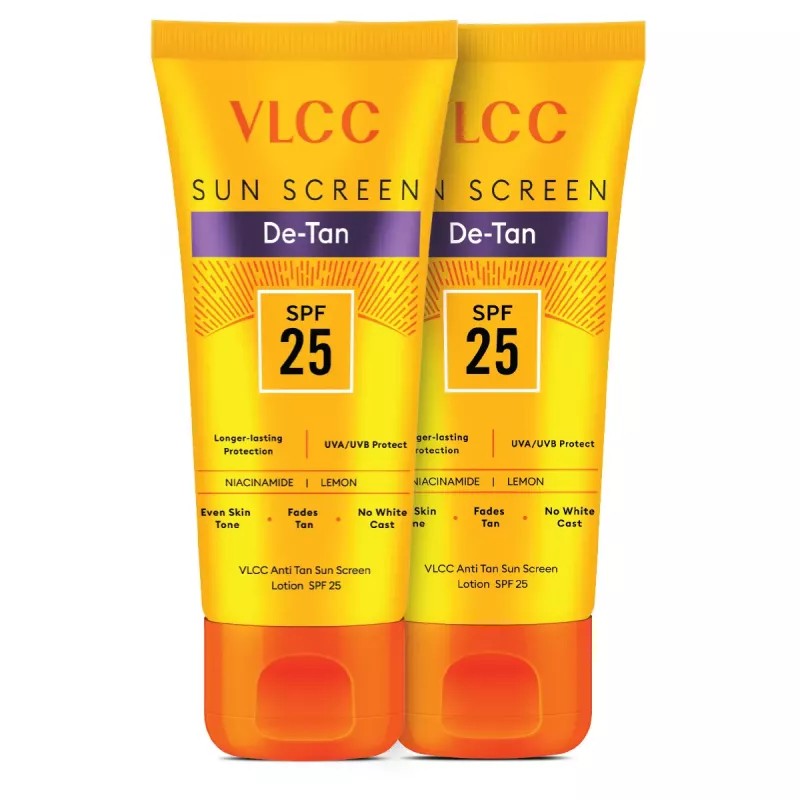 VLCC Anti Tan Sun Screen Lotion - Spf 25 Pa+ Buy 1 Get 1 Free (150ml Each) (1Pack)