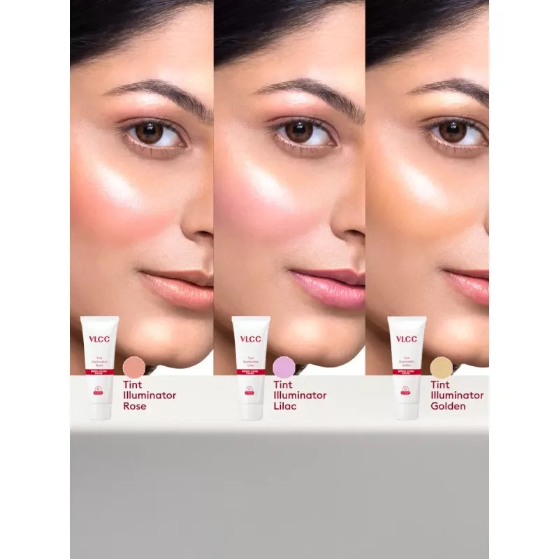 VLCC Bridal Glow Facial Kit (Cleanser 24g +Scrub 24g + Cream 24g + Mask 24g + Serum 24g + Lilac 9g + Ting Illumanatoren 9g + Tint Illuminator Rose 9g) (1Pack)