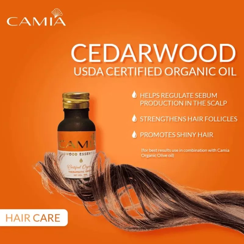 Camia Cedarwood Essential Oil (15ml)