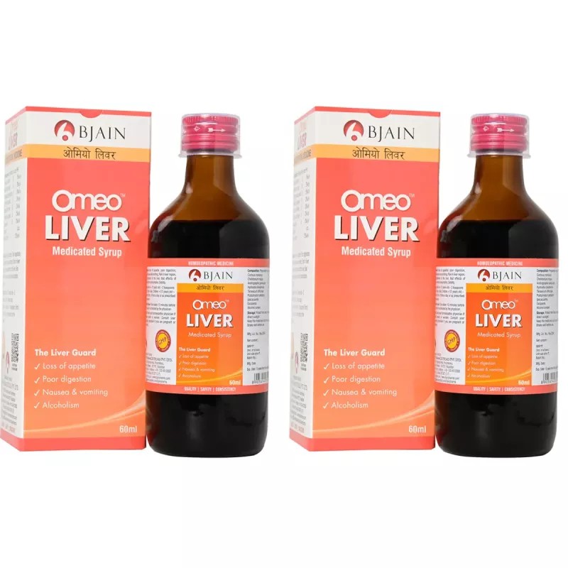 BJain Omeo Liver Syrup (60ml, Pack of 2)