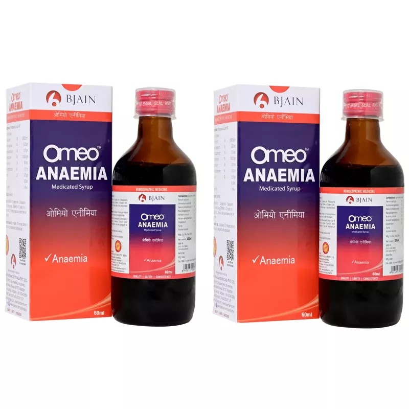 BJain Omeo Anaemia Syrup (60ml, Pack of 2)