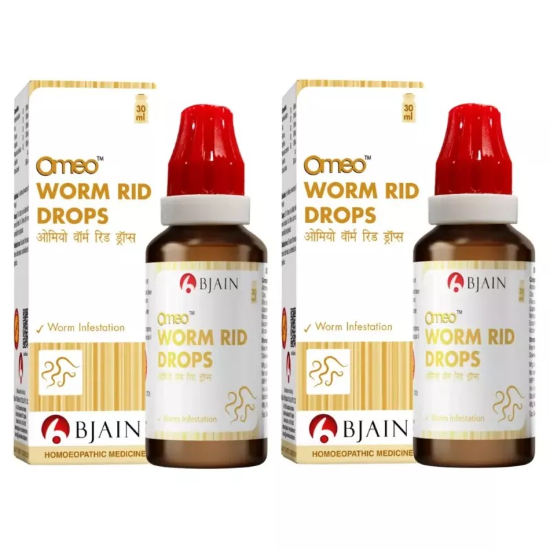 BJain Omeo Worm Rid Drops (30ml, Pack of 2)