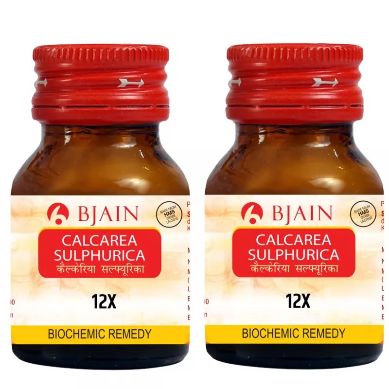 BJain Calcarea Sulphurica 12X (25g, Pack of 2)