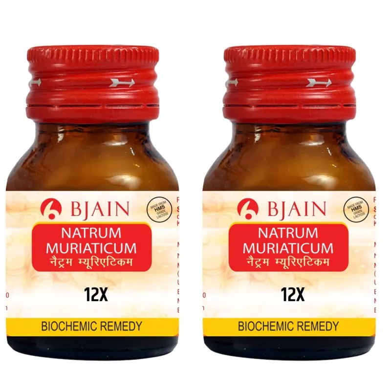BJain Natrum Muriaticum 12X (25g, Pack of 2)