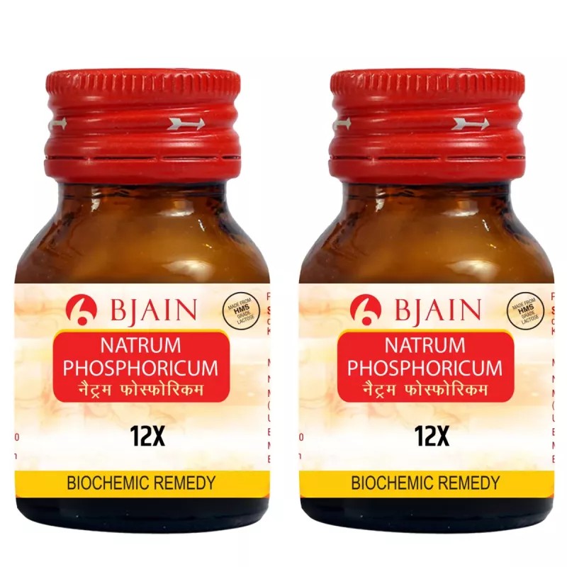 BJain Natrum Phosphoricum 12X (25g, Pack of 2)