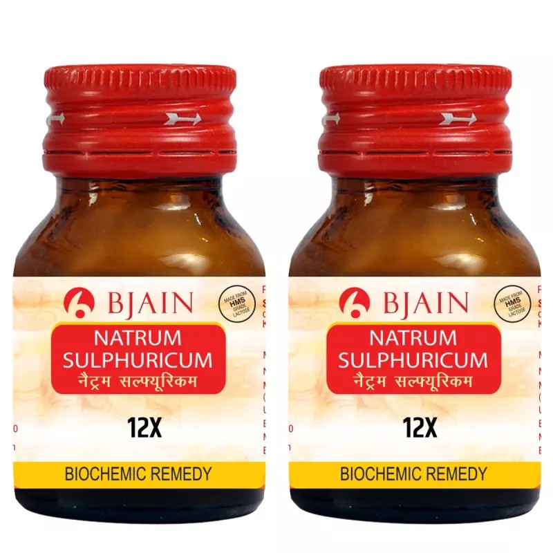 BJain Natrum Sulphuricum 12X (25g, Pack of 2)