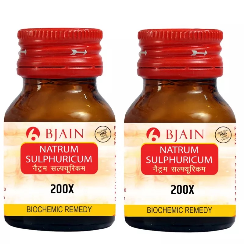 BJain Natrum Sulphuricum 200X (25g, Pack of 2)