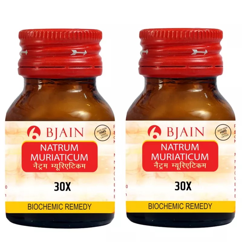 BJain Natrum Muriaticum 30X (25g, Pack of 2)
